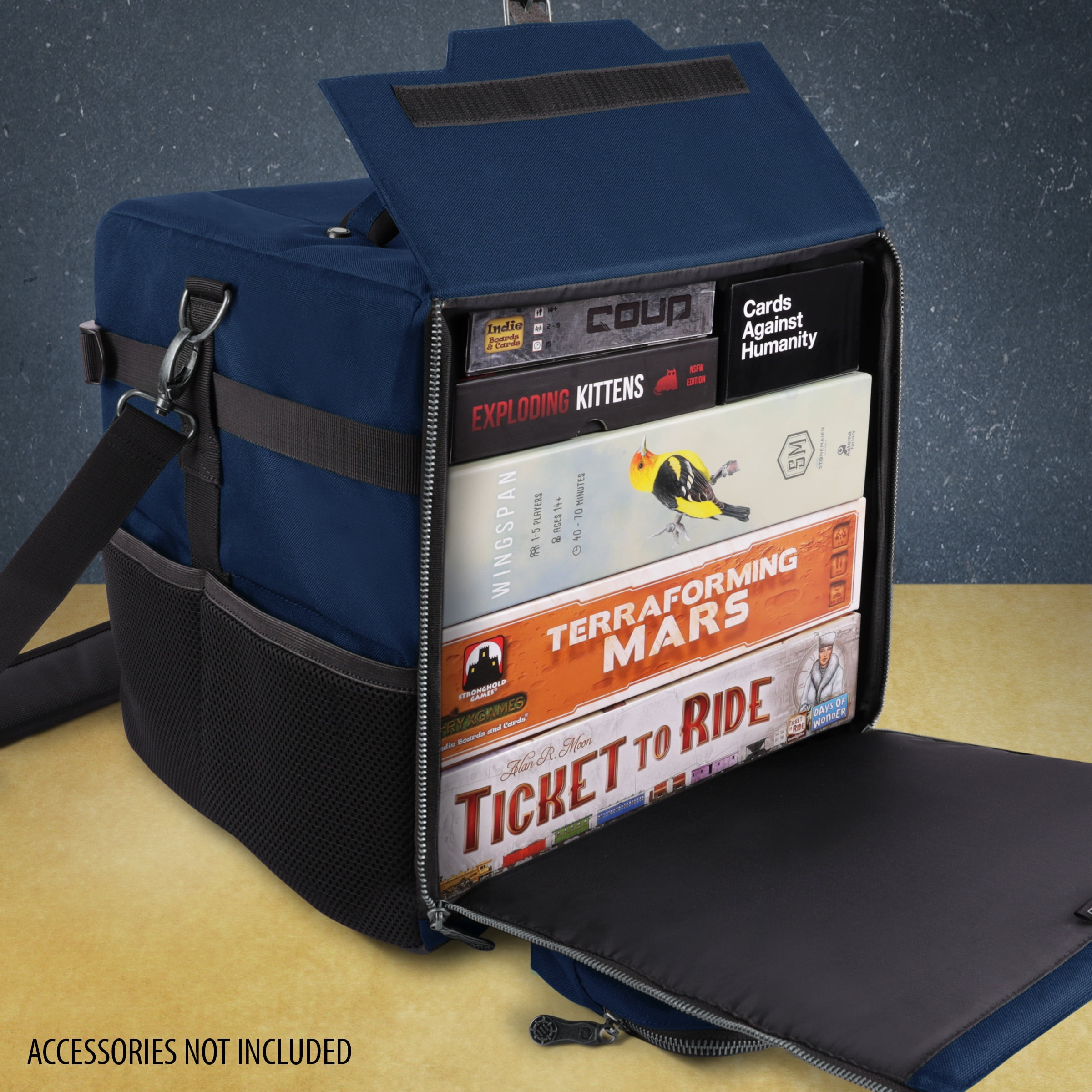 ENHANCE Collector's Edition Board Game Shoulder Bag - Game Storage with Pockets (Dragon Black)