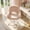 Peach, variant on Vanity Chair with Wheels, Faux Rabbit Fur Hollow Back Desk Chair, 360 °   Swivel Height Adjustable Cute Makeup Chair for Bedroom Vanity Table