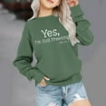thumbnail image 2 of ibuvkizy Girls Sweatshirt!Graphic Sweatshirts for Girls Crewneck Oversized Sweatshirt Kids Fashion Long Sleeve Pullover Tops 1-12 Years,Green, 2 of 6