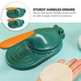 thumbnail image 3 of STRANDCHIC 2Pcs Household Dumpling Maker Green Ergonomic Handle Manual Dough Press Tool, 3 of 6