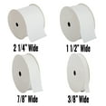 thumbnail image 2 of Threadart Grosgrain Ribbon Rolls - 10 yd rolls - 4 Widths 25 Colors - Solid Colors Ribbed Pattern - For Bows, Decorations, Hair Clips, and More - 3/8" (0.38") width - White 029, 2 of 9