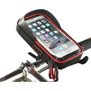 Bike Handlebar Bag, Universal Waterproof Bicycle Cell Phone Pouch Motorcycle Handlebar Phone Mount Holder Cradle