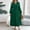 Green, variant on Ayolanni Womens Party Dresses Plus Size Green V-Neck Long Sleeve Solid Maxi Dresses Teen Dresses L