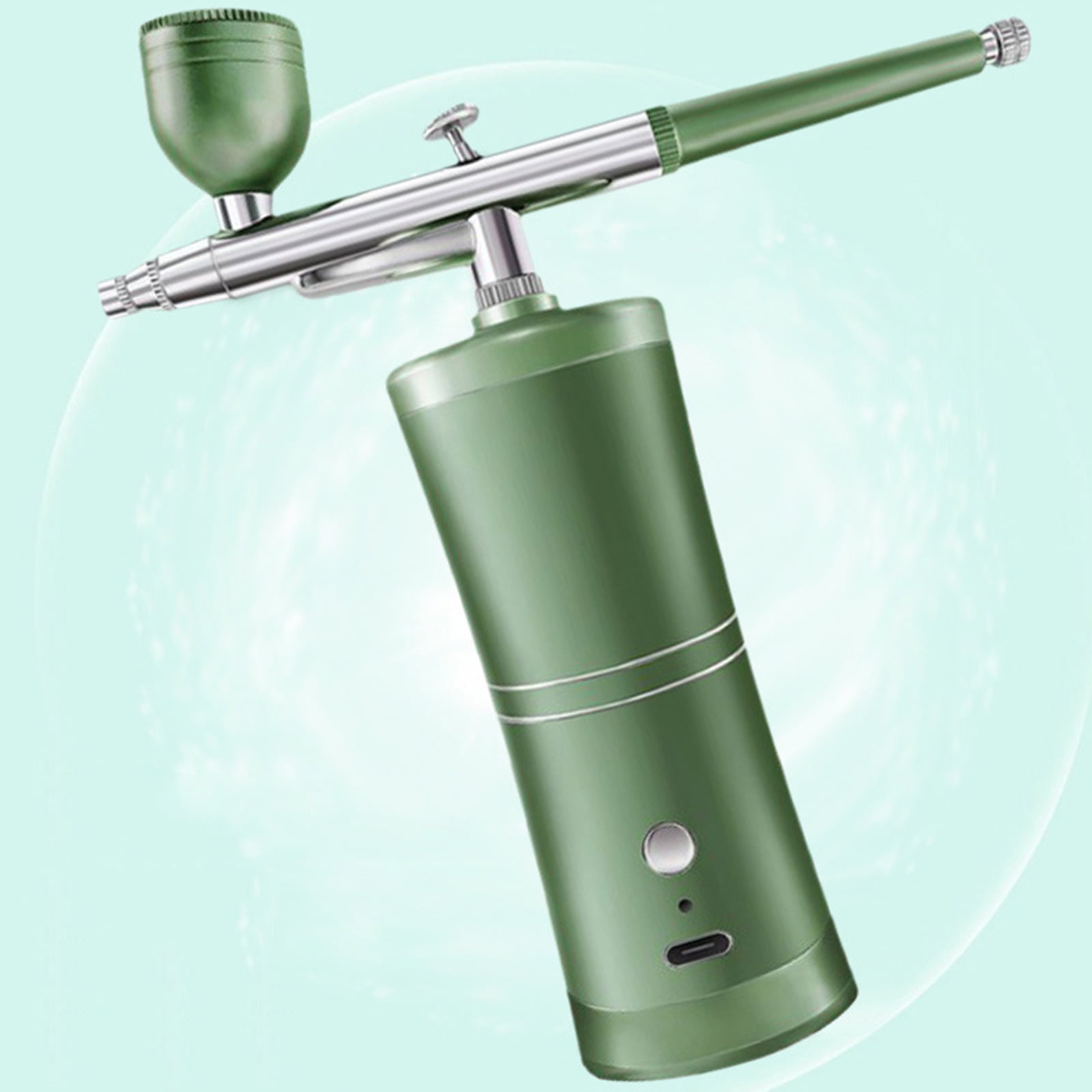 BIBABLYKE Airbrush, Guns Set with Compressor, Portable Wireless Airbrush Kit and Rechargeable Hand Airbrush 3 Gear