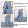 thumbnail image 4 of Pantalones de cintura alta para mujer,Pantalones de pierna ancha Pantalones de pierna ancha y alta Pantalones sueltos casuales Diseño de última generación, 4 of 5
