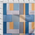 thumbnail image 3 of oneOone Cotton Poplin Orange Fabric Stripes Craft Projects Decor Fabric Printed By The Yard 42 Inch Wide, 3 of 4