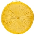 thumbnail image 4 of SAFAVIEH Clary Solid Floor Pillow, 25" x 25", Mustard, 4 of 5