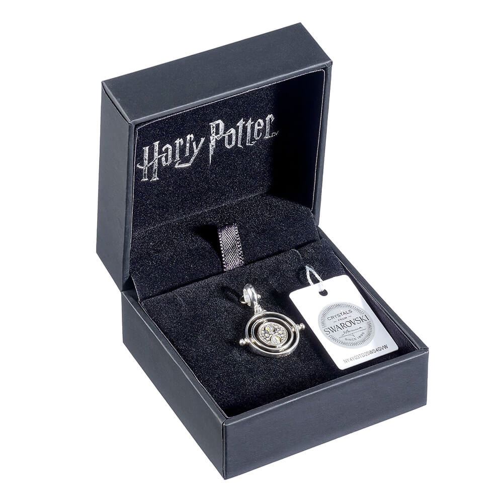 Harry Potter Sterling Silver Time Turner Slider charm with Crystals