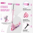 thumbnail image 2 of Welmotive Scooter for Kids Ages 3-8 – Kick Kids Scooters for Boys & Girls Light up Wheels Portable Lightweight Folding Design with Reducing System and Adjustable Height Handlebars and up to 110 Lbs, 2 of 7