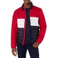 thumbnail image 2 of Men's Ultra Loft Lightweight Packable Puffer Jacket (Standard and Big & Tall), red/White/Blue Color Block, Small, 2 of 2
