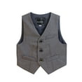 thumbnail image 2 of FJUCHAI Dress Suit Vest for Kids Boys Formal Gentleman Vest Youth Birthday Single-Breasted Vest Toddler Baby Sleeveless Vest for 2-15Y, 2 of 9