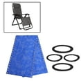 thumbnail image 3 of Tissu de Remplacement pour Fauteuil Inclinable Respirant Chaise Longue Tissu Inclinable Fleur + Corde, 3 of 7