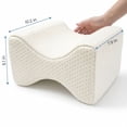thumbnail image 5 of Orthopedic Knee Memory Foam Pillow - Ergonomic Wedge & Lumbar Alignment for Side Sleepers - Washable Soft Cover, 5 of 7