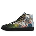 thumbnail image 3 of Wolf High Top Canvas Shoes Sneakers Black Size 11.5, 3 of 7