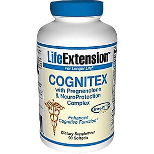 Cognitex avec prégnénolone et cerveau Bouclier Life Extension 90 Caps