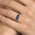 thumbnail image 4 of Gem Stone King 925 Sterling Silver Blue Mystic Topaz Engagement Ring for Women | 2.00 Cttw | Round 6MM | Gemstone November Birthstone | Size 8, 4 of 6