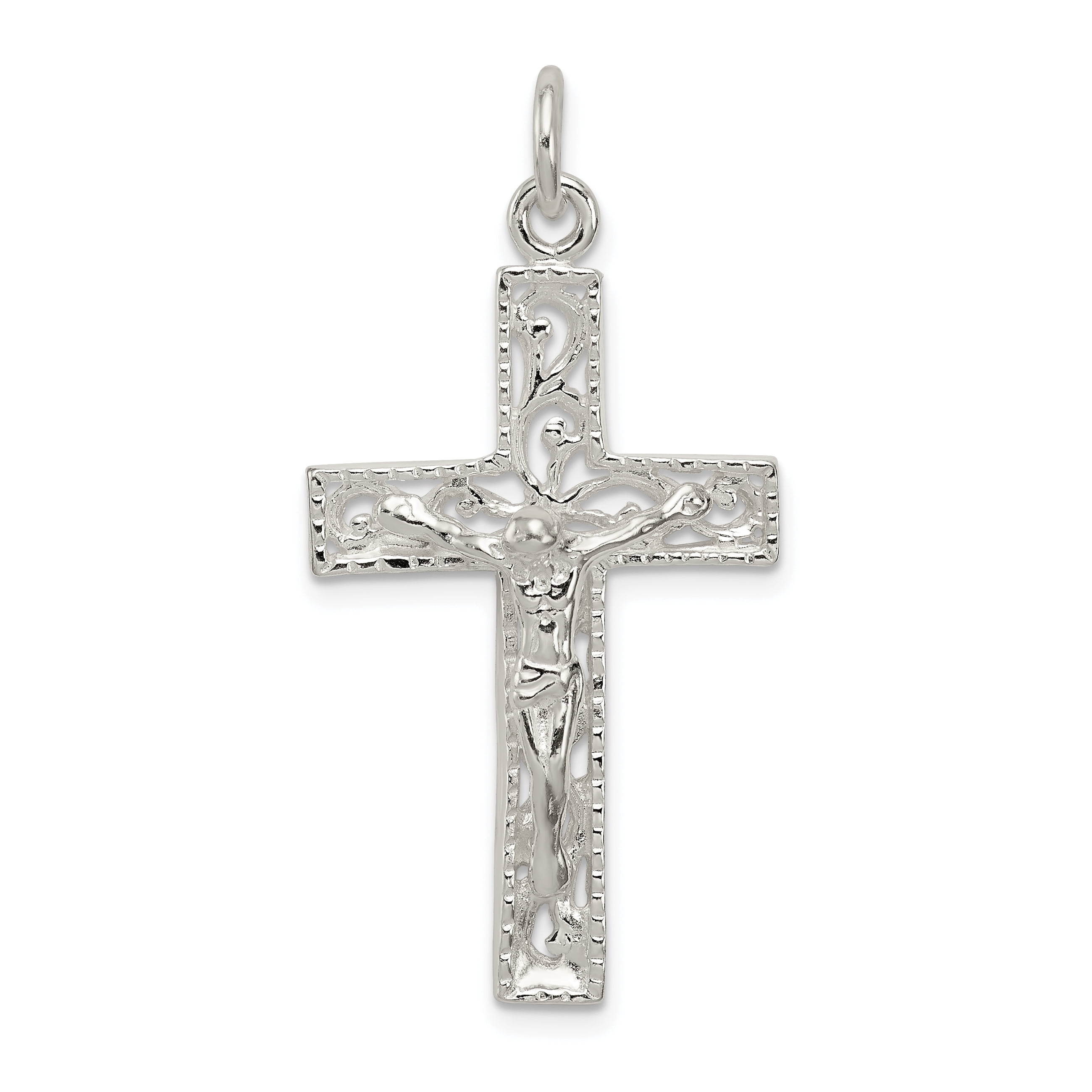 925 Sterling Silver Lord Jesus Christ Crucifix Holy Cross Religious ...