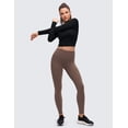 thumbnail image 3 of CRZ YOGA Brushed Workout Long Sleeve Shirts for Women Warm Athletic Running Yoga Tops Breathable Crop Tees, 3 of 6