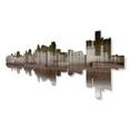 thumbnail image 4 of ALL MY WALLS 'Detroit Reflection II' Ash Carl Metal Wall Art, 4 of 4