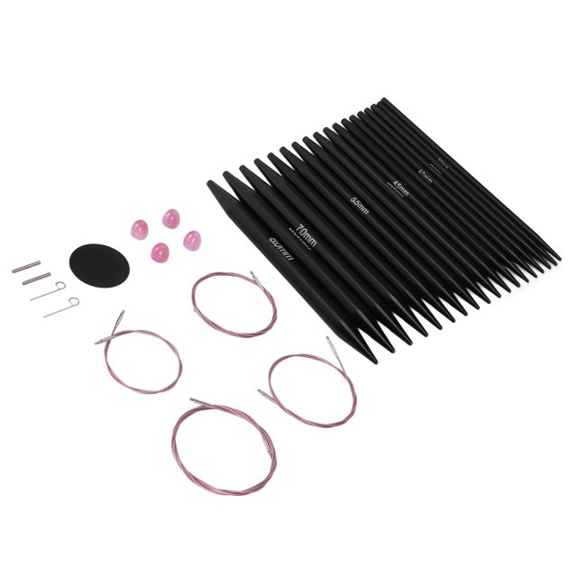Circular Needle Set, Easy Operation Ergonomic Design Blanket Knitting Needle With PU Bag For DIY