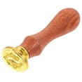 thumbnail image 1 of Sello de cera con cabeza, herramienta de sello de cera, sello de cera con mango largo de madera, 1 of 5