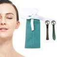thumbnail image 1 of Marfort 2 piezas aplicador de crema de suero para ojos portátil herramienta de masaje para ojos se puede utilizar como cuchara de crema para ojos reducir la hinchazón de los ojos bolsa de regalo peque, 1 of 5