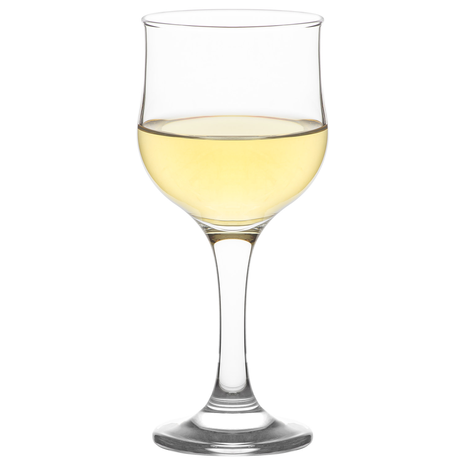 LAV Small Wine Glasses Set of 6 - 8 oz Clear White Wine Glasses