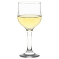 LAV Small Wine Glasses Set of 6 8 oz Clear White Wine Glasses Short