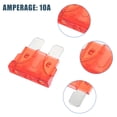thumbnail image 5 of Unique Bargains 30pcs Standard Blade Style Fuses 10A Blade Style Fuses for Automotive Car Boat Truck SUV RV, 5 of 6