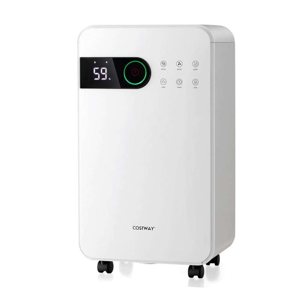 Topcobe 32 Pints Dehumidifier with Sleep Mode and 24H Timer, Dehumidifier for Home Basement and Large Room, White