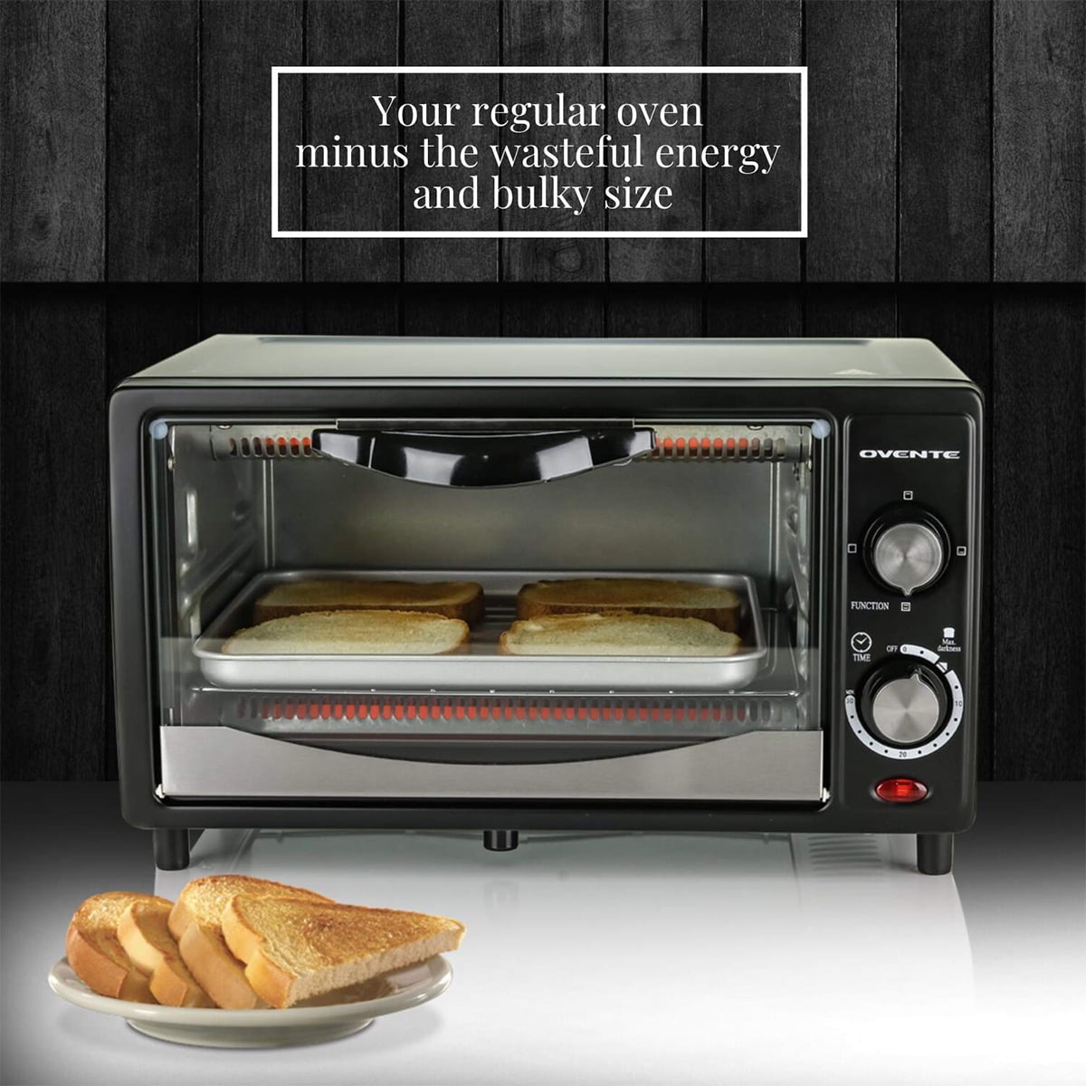 Ovente Countertop 4 Slice Capacity Conventional Oven w/ Baking Pan Crumb  Tray & Grill Rack, Copper - Bed Bath & Beyond - 35353611