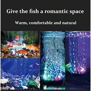 4.92 inch 12 LEDs Fish Tank Light, Bubbler Stone, LED Aquarium Lights Disk, Submersible Fish Tank Decorations Accessories, Underwater Round Small Bubbles Lamp Without air pump