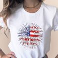 thumbnail image 5 of OAVQHLG3B 4th of July Outfits for Women American Flag T Shirt O-Neck Patriotic Shirts Print Short Sleeve Top T-Shirt Blouse, 5 of 8