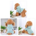 thumbnail image 2 of Sudadera para perros con capucha, ropa para mascotas de primavera/otoño/invierno, abrigo cálido, verde pálido M, 2 of 7