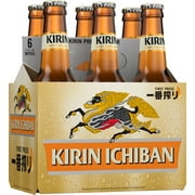 Kirin Ichiban Premium Beer, 6 Pack 12 fl. oz. Bottles, 5% ABV
