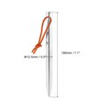 thumbnail image 2 of Unique Bargains 18cm Y-Beam Aluminum Tent Stakes with Pull Rope Kit 10Pcs and a Storage Bag, Silver 1 Set, 2 of 7