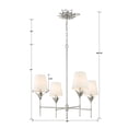 thumbnail image 4 of Crystorama Broche 4 Light Antique Silver Chandelier - 28"W x 28"H x 28"D, 4 of 10