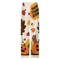 thumbnail image 4 of Happy Thanksgiving Pumpkin Turkey Pajamas For Women Loose Retro Night Pajama Pants Comfortable Sleepwear Bottoms Homewear, 4 of 6