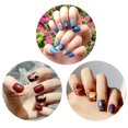 thumbnail image 1 of Women Artificial Nails Rhinestone 72PCS Fake Nail with DIY Nail Tools for Girls, 1 of 10