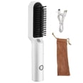 thumbnail image 1 of Cepillo alisador de pelo, rizador, 2 en 1, HUOGUO, blanco, 1 of 5