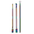 thumbnail image 1 of 3Pcs/Set Stainless Steel Double Head Cuticle Pusher Dead Skin Push Remover for Pedicure Manicure, 1 of 8