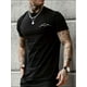 thumbnail image 1 of Comfortable Solid Black Men's Casual Short Sleeve T-Shirt - Soft, Lightweight, and Perfect for Indoor and Outdoor Lounge Wear, Casual Sporty Tee, Summer Gifts, 1 of 4