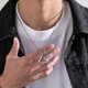 thumbnail image 3 of Stylish Amulet Norse Viking Necklaces for Men Waterproof Stainless Steel Triangle Pendant Collar with 55/60/70cm Box Chain, 3 of 5