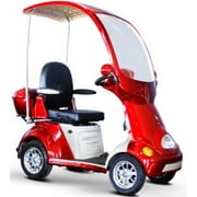 Mobility4less Power Buggy DX Electric Four Wheel Scooter, Red