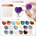 DESIGNICE 20Pcs Heart Crystals Stones,Love Shaped Polished Stones ...