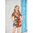 thumbnail image 3 of Arshiner Girls 2 Pieces Summer Outfits Short Sleeve Tie Knot T-Shirts and Casual Shorts With Pockets, 3 of 6