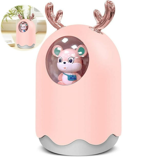 Aire Para El Hogar Humidificador De Dibujos Animados Usb Reducción De Ruido Portátil Con Luces Humidificador De Aromaterapia Para Dormitorio Coche Oficina Sweethay HA045684-01