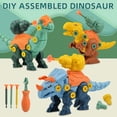 thumbnail image 1 of Juego de bloques de construcción con forma de dinosaurio HUOGUO para niños, desmontaje de nueces, 1 of 5