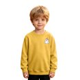 thumbnail image 6 of felwors Kids Halloween Sweatshirt Boys Girls Pumpkin Ghost Toddler Shirt Crewneck Long Sleeve Graphic Top (Yellow,3-4 Years), 6 of 7