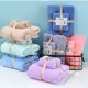 thumbnail image 2 of Juego de toallas de baño de 3 piezas para adultos y niños, toallas de ducha de mano para cara, batas absorbentes suaves, toalla absorbente usable, 2 of 7